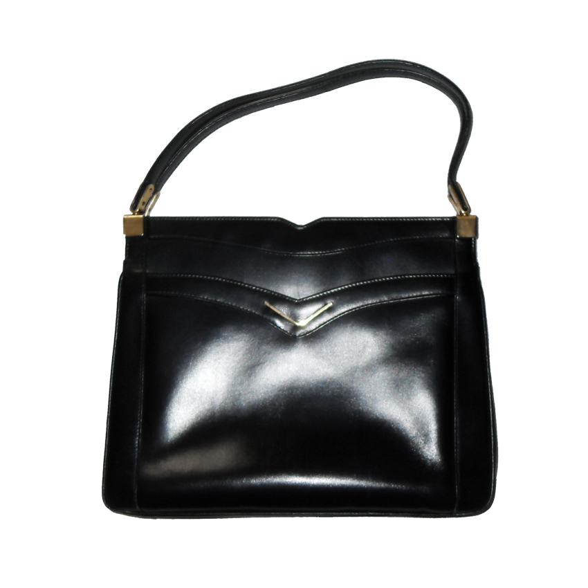 Dunhill Black Leather Handbag
